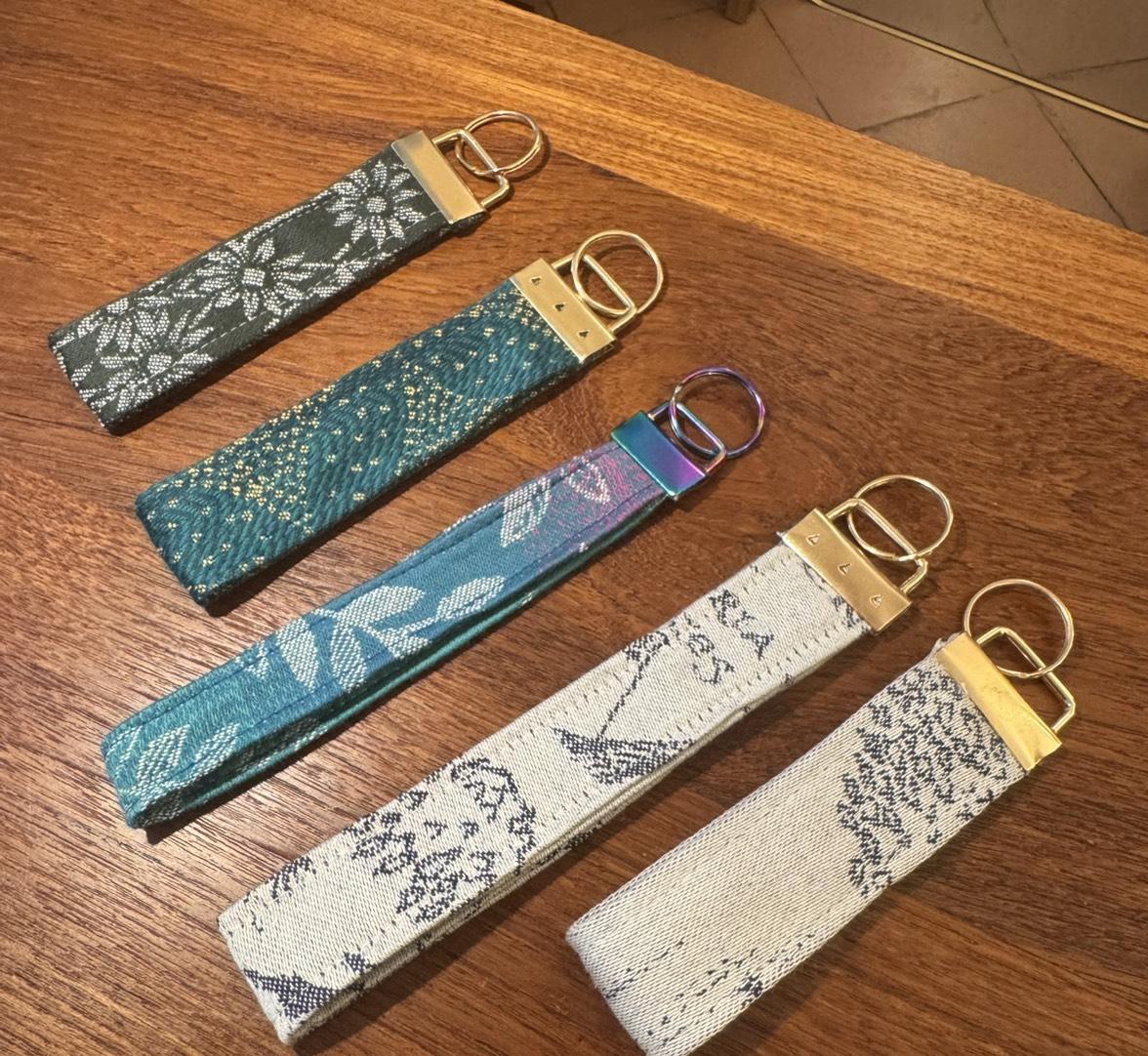 Keychain- Fabric wristlet straps