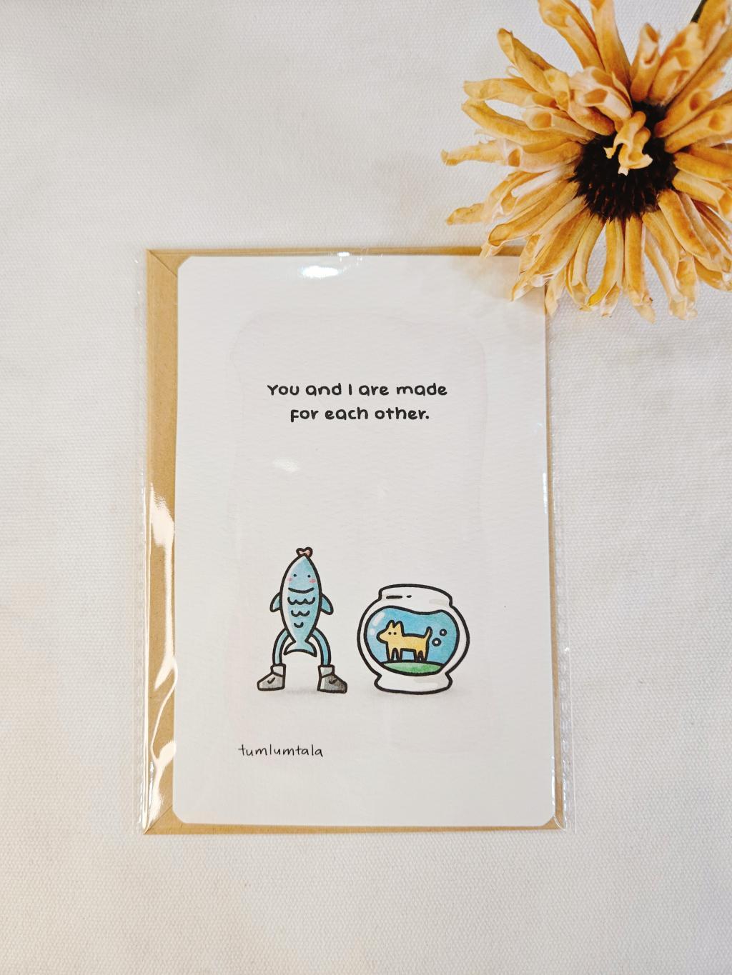 Greeting Card - Made for each other