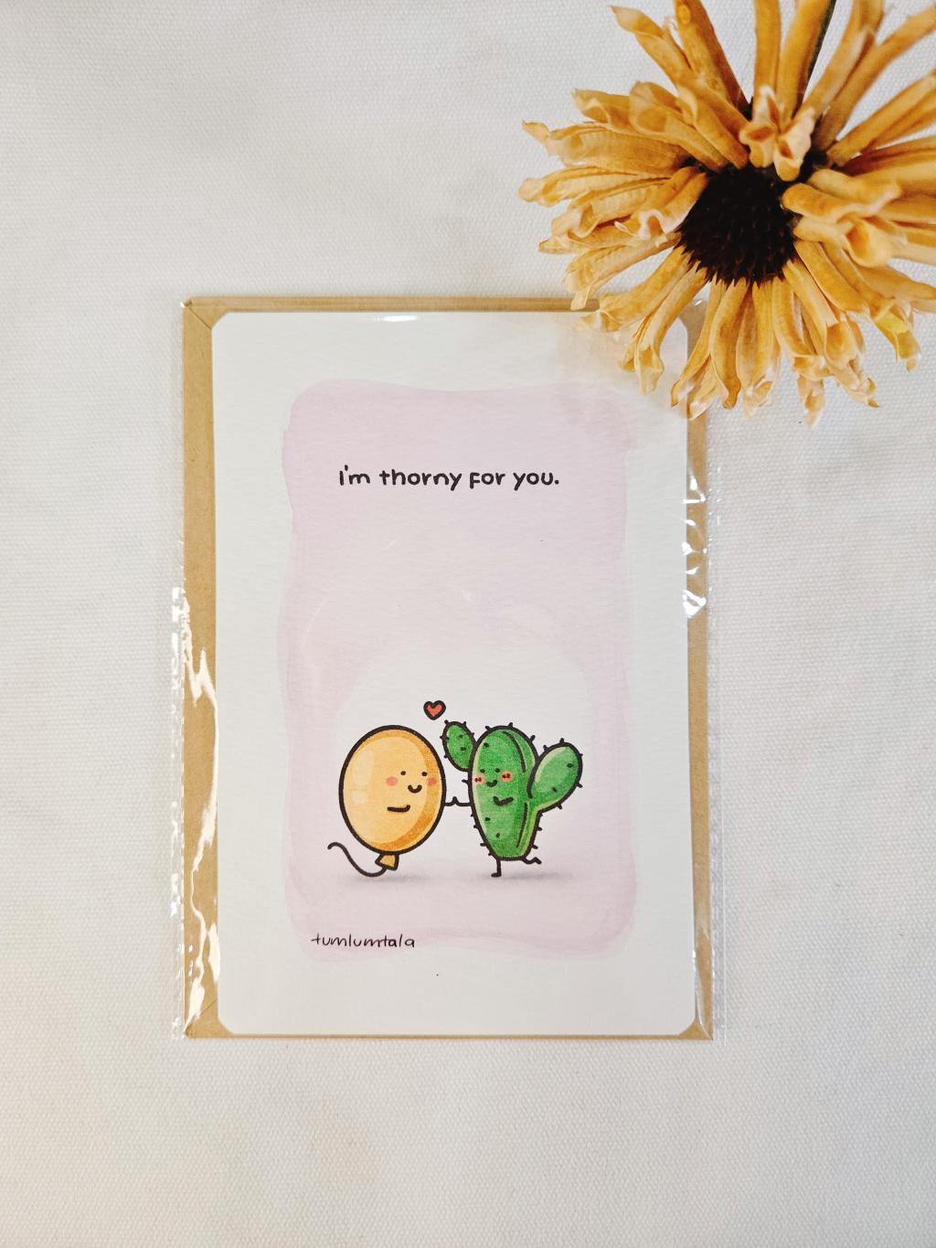 Greeting Card - Thorny for you