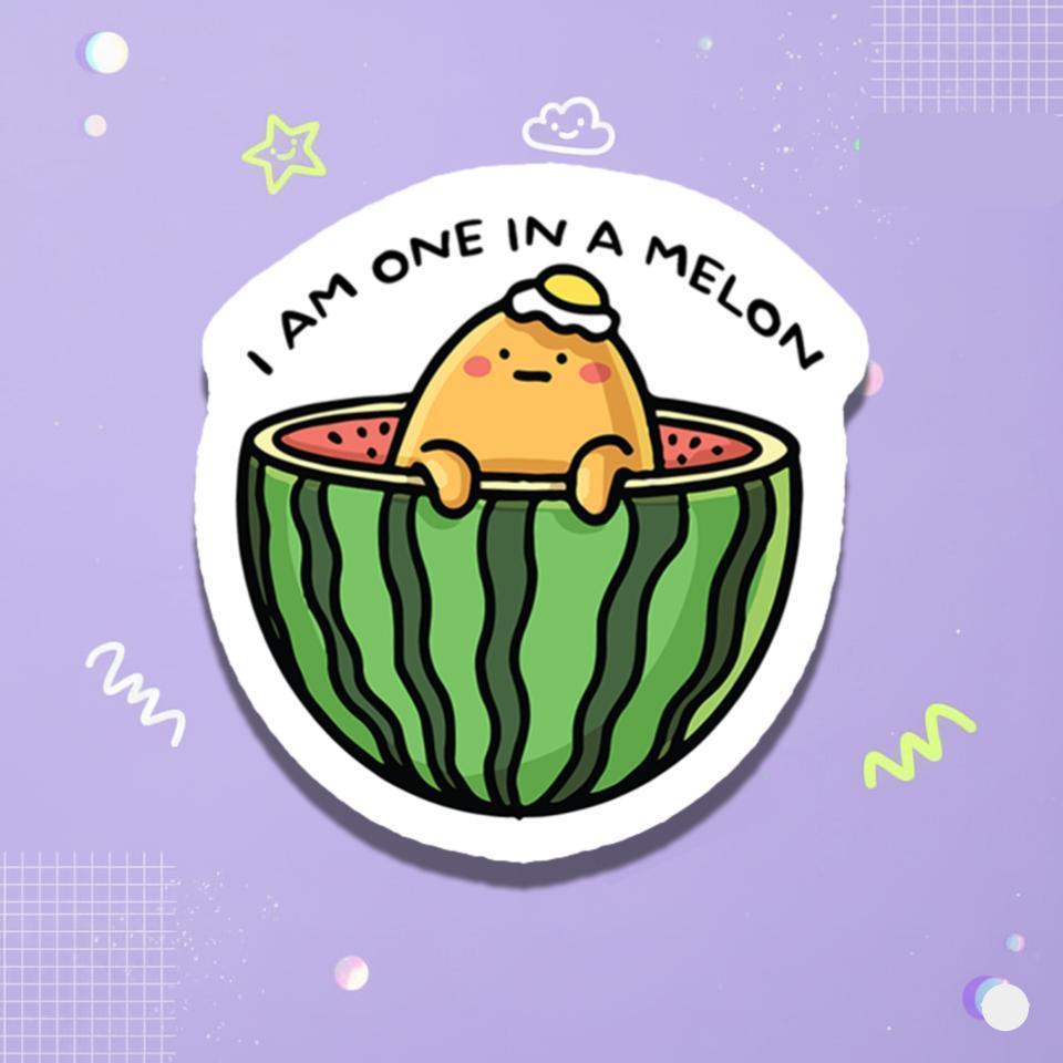 Longnach Sticker - One in a melon