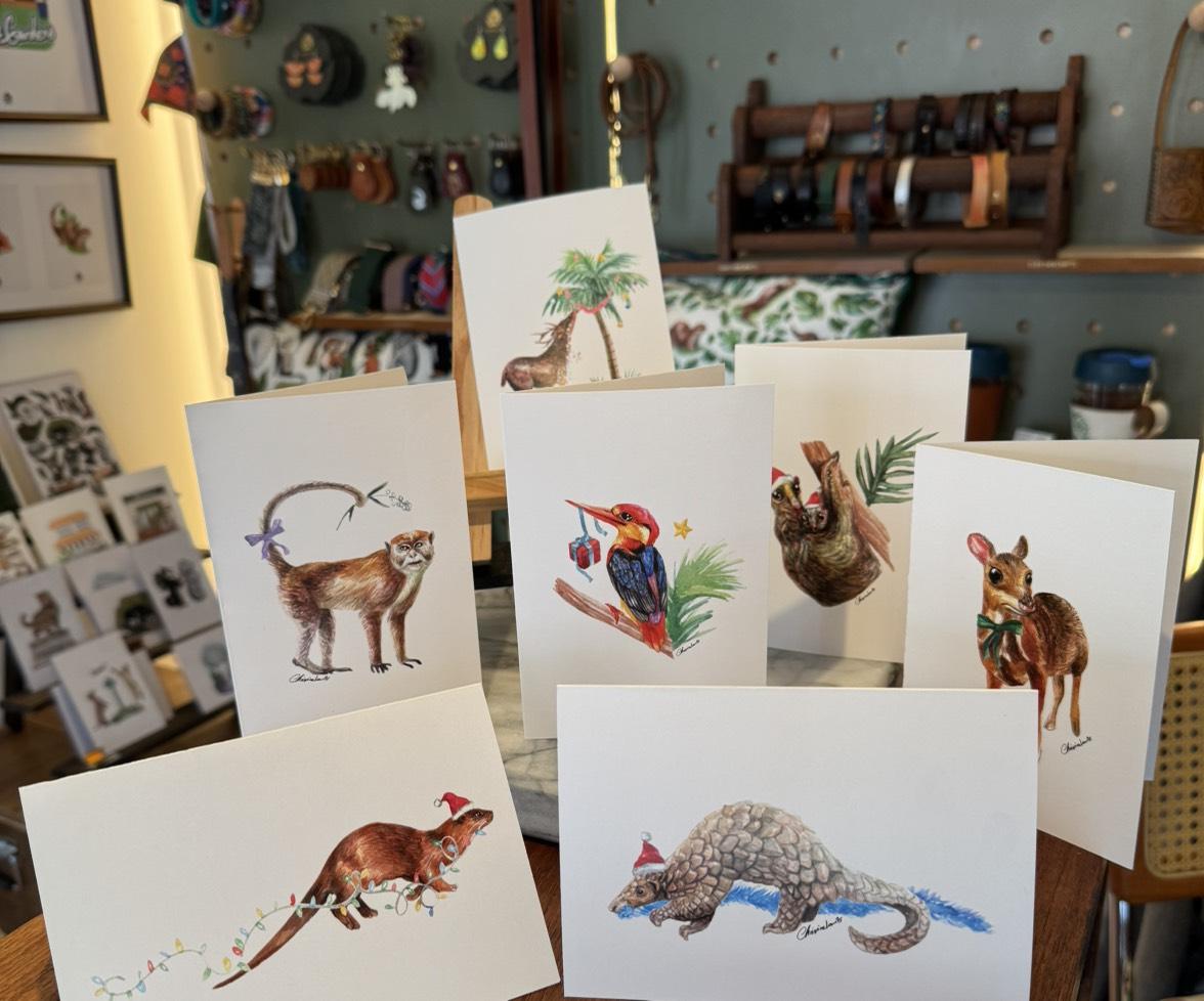 Christmas Greeting cards- Singapore wildlife