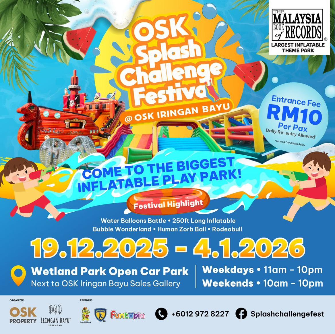 OSK Splash Challenge Festival - Entrance Ticket