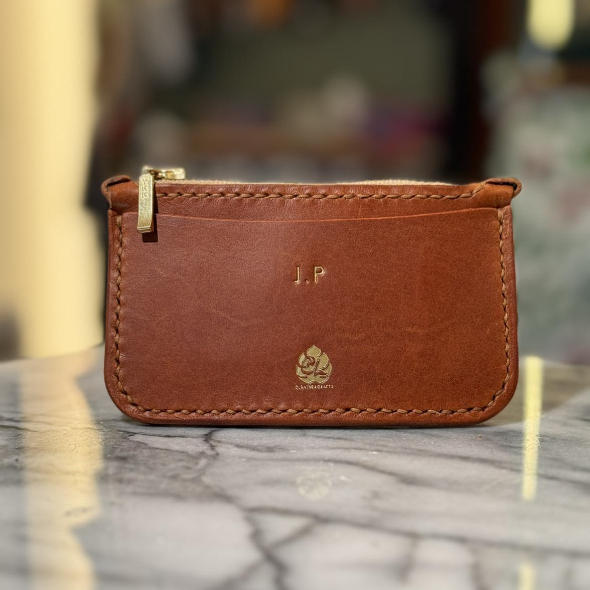 Zippered card pouch