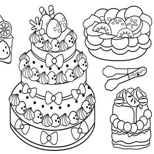 Doodle Scroll Cakes