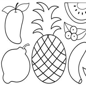 Doodle Scroll Fruits & Veggies