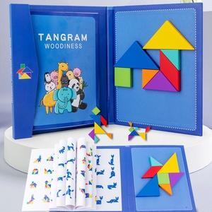 Magnetic Tangram-Tradition-7pc, 96qs