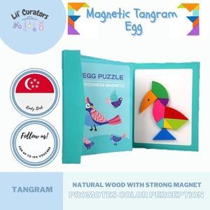 Magnetic Tangram-Egg-9pc, 72qs