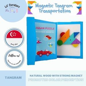 Magnetic Tangram-Transport-7pc, 96qs