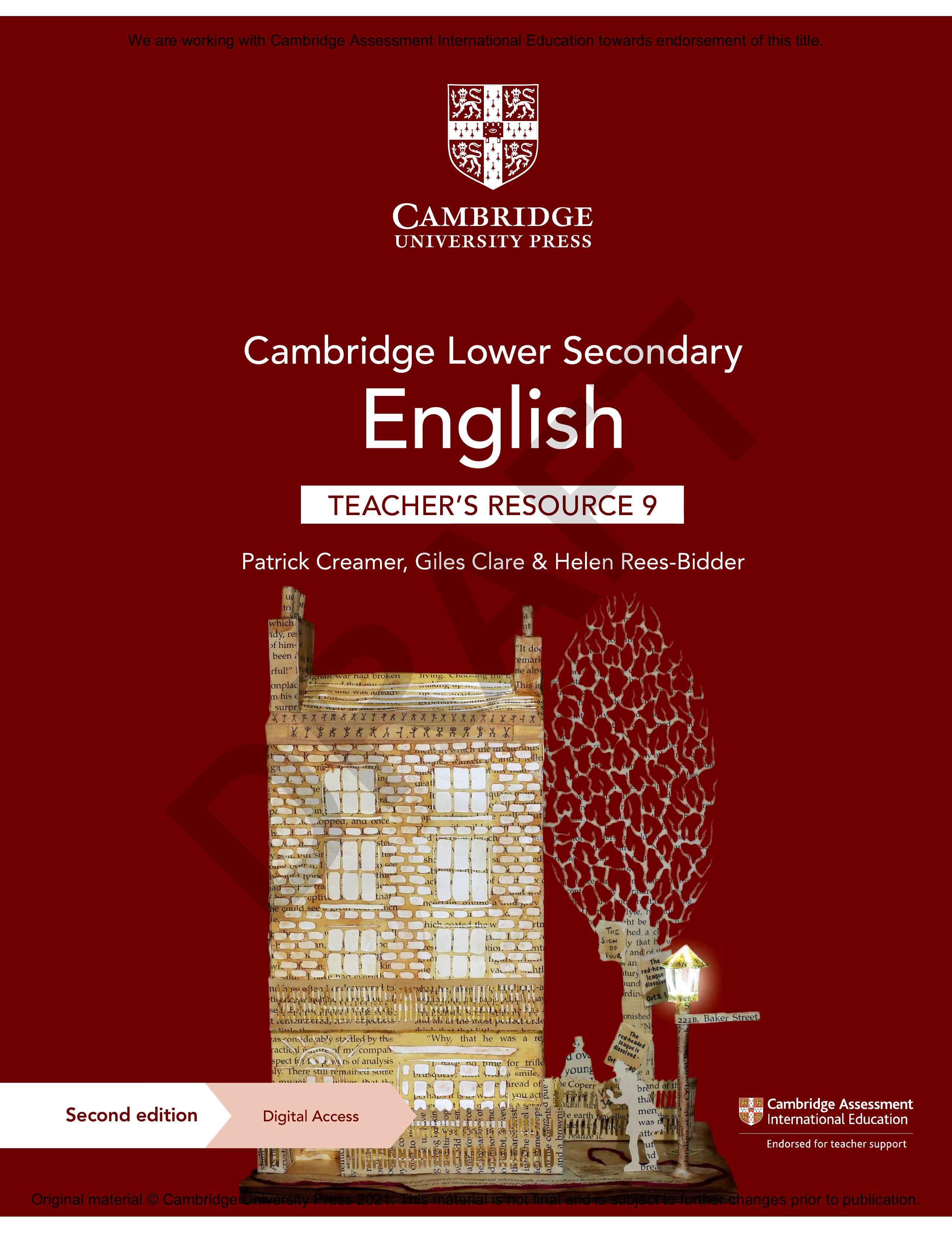 Cambridge Lower Secondary English Teacher's Resource with Digital Access Stage 9