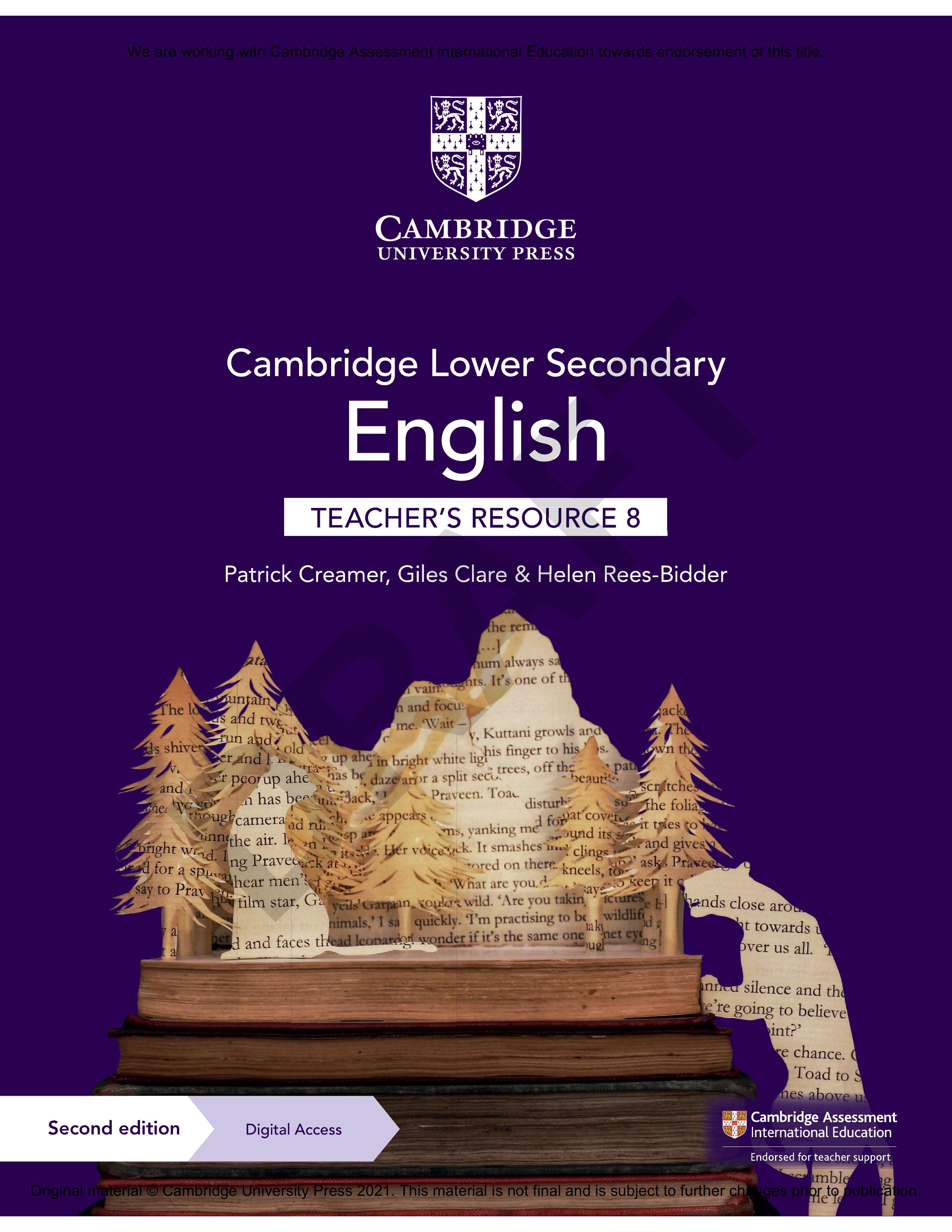 Cambridge Lower Secondary English Teacher's Resource with Digital Access Stage 8