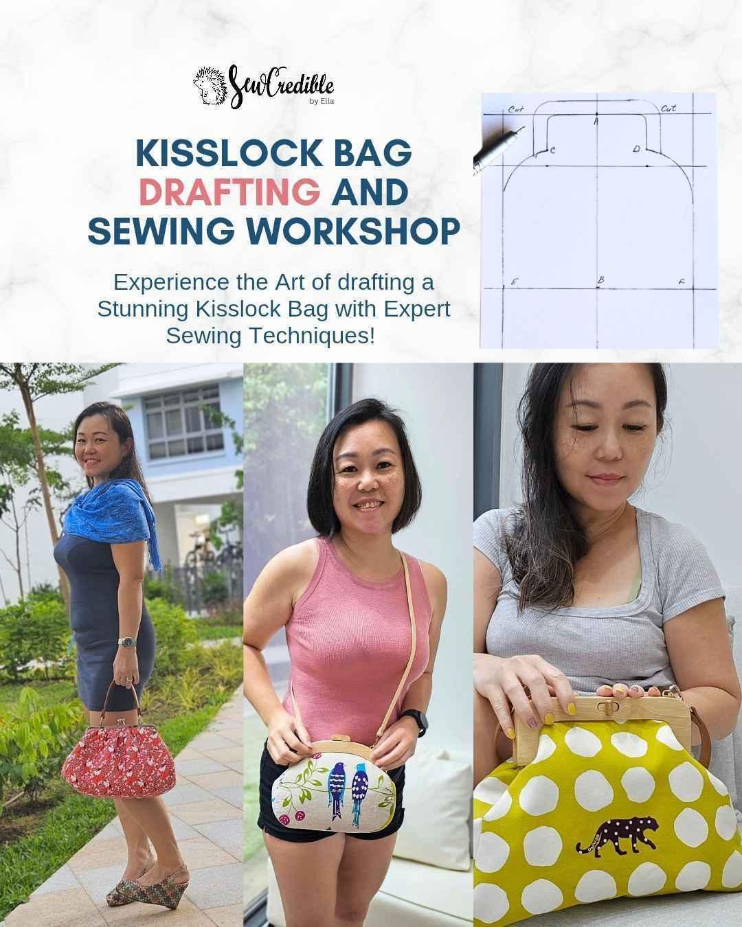 Kisslock Bag Drafting and Sewing Workshop