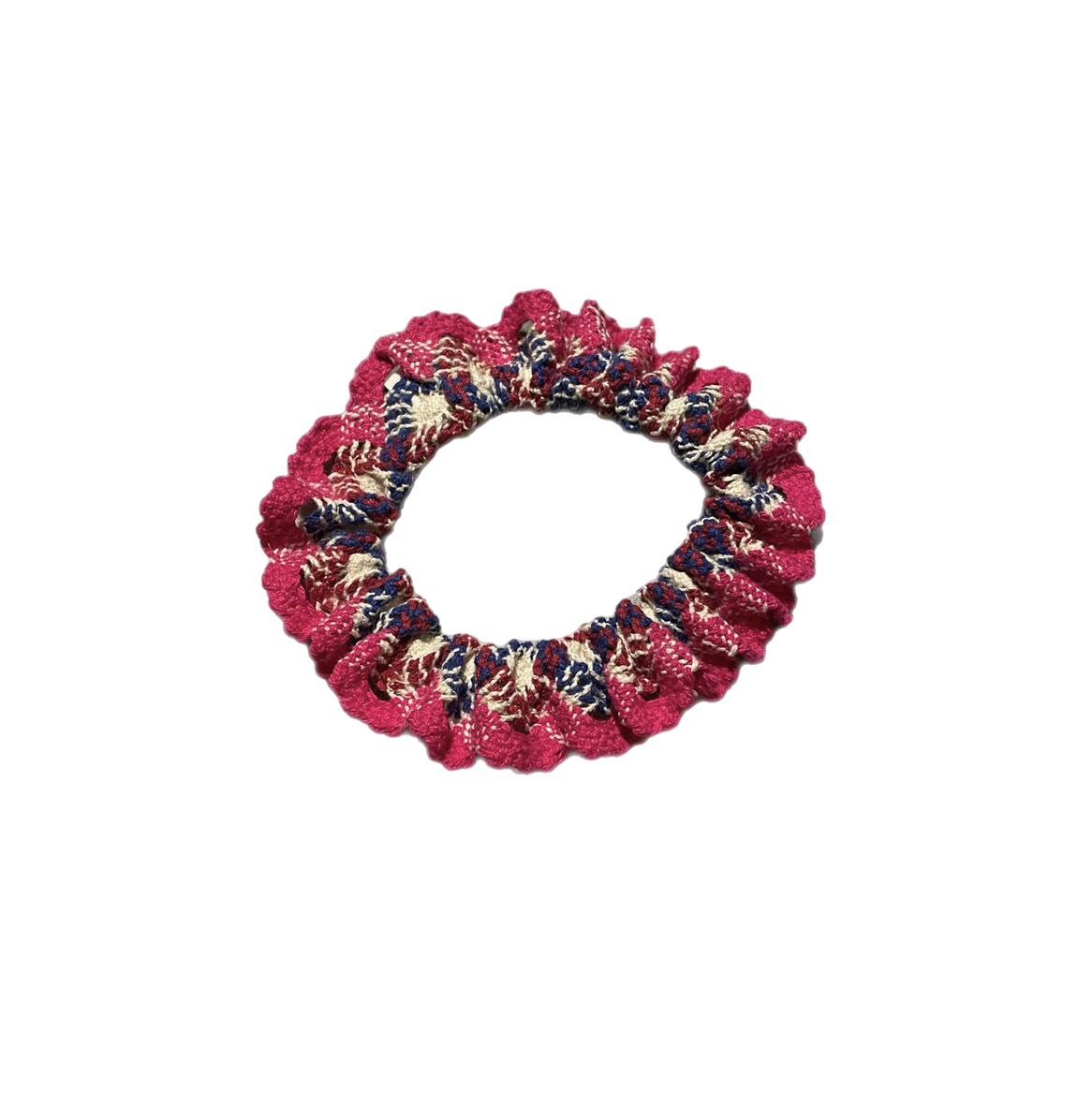 Cotton Lace Crochet Textured Scrunchies