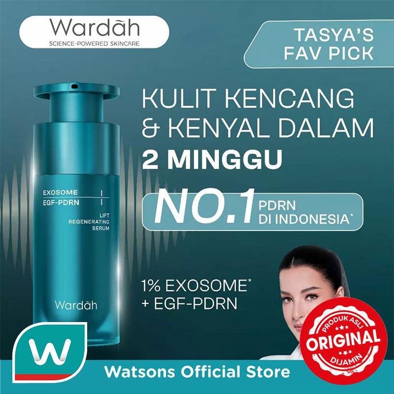 Wardah Exosome + PDRN Lift Regenerating Serum 30ml - Serum Wajah - Glass Skin, Serum Mencerahkan Wajah, Clinic Treatment Serum…