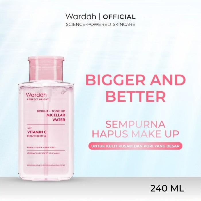 [FLASH SALE SBD] WARDAH Perfect Bright Tone Up Micellar Water - Micellar Water dengan Micelles Pencerah - Make Up Remover Lebih