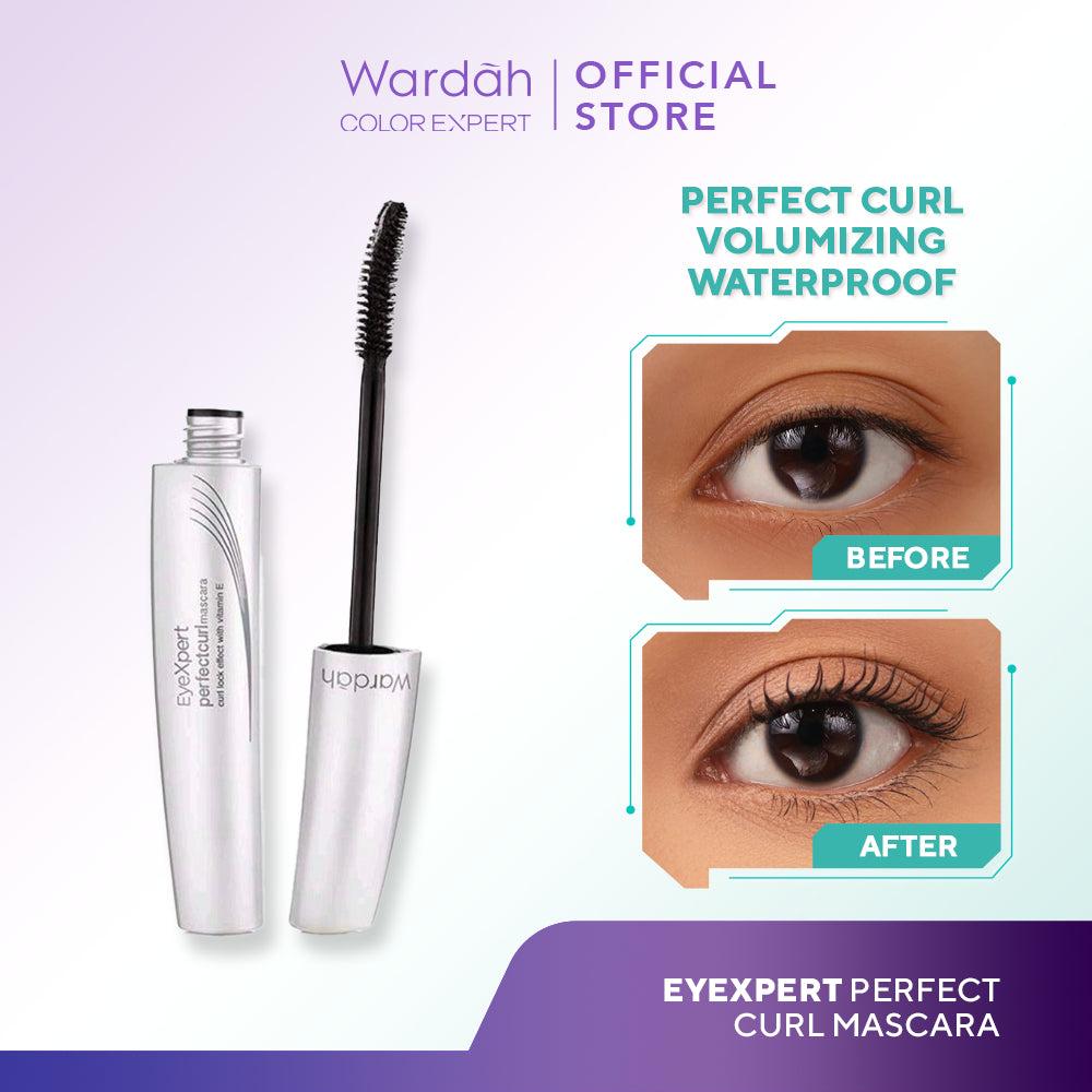 Wardah EyeXpert Perfectcurl Mascara - Mascara Waterproof Yang Melentikkan Bulu Mata Dengan Kandungan Argan Oil yang Menutrisi -