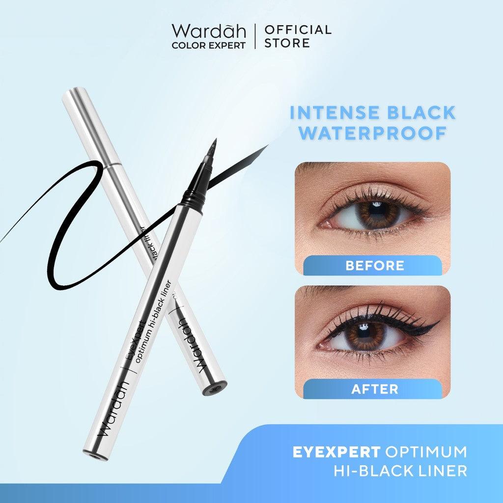 Wardah EyeXpert Optimum Hi-Black Liner - Eyeliner Spidol Waterproof Dengan Warna Intense - Makeup - Eyeliner Waterproof - Eye M…