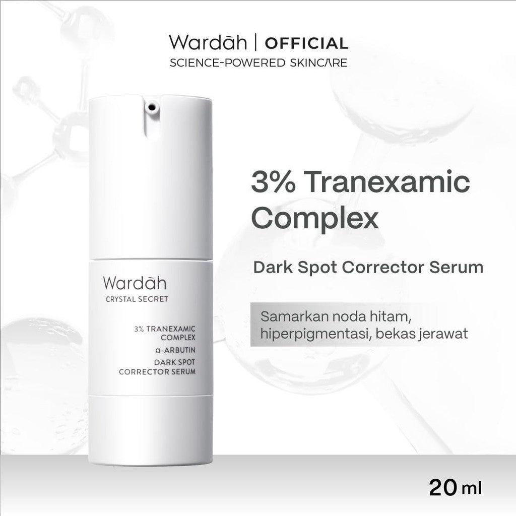 Wardah 3% Tranexamic Acid + Alpha Arbutin Crystal Secret Dark Spot Brightening Serum 20 ml - Serum Dengan Ekstrak Edelweiss Men…