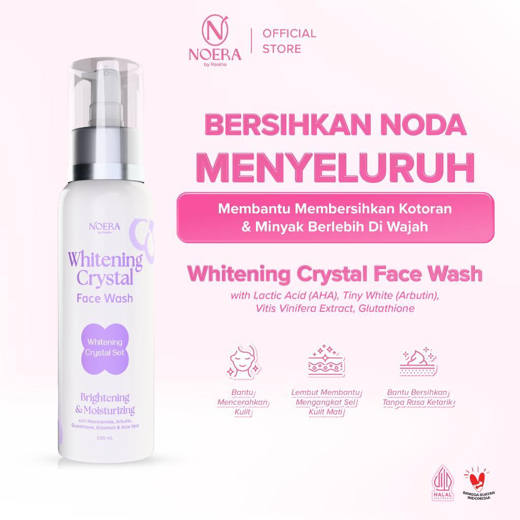 Noera face wash Crystal whitening 100ml | facial cleanser Glow Brightening | face soap helps brighten up | facial wash | lactic