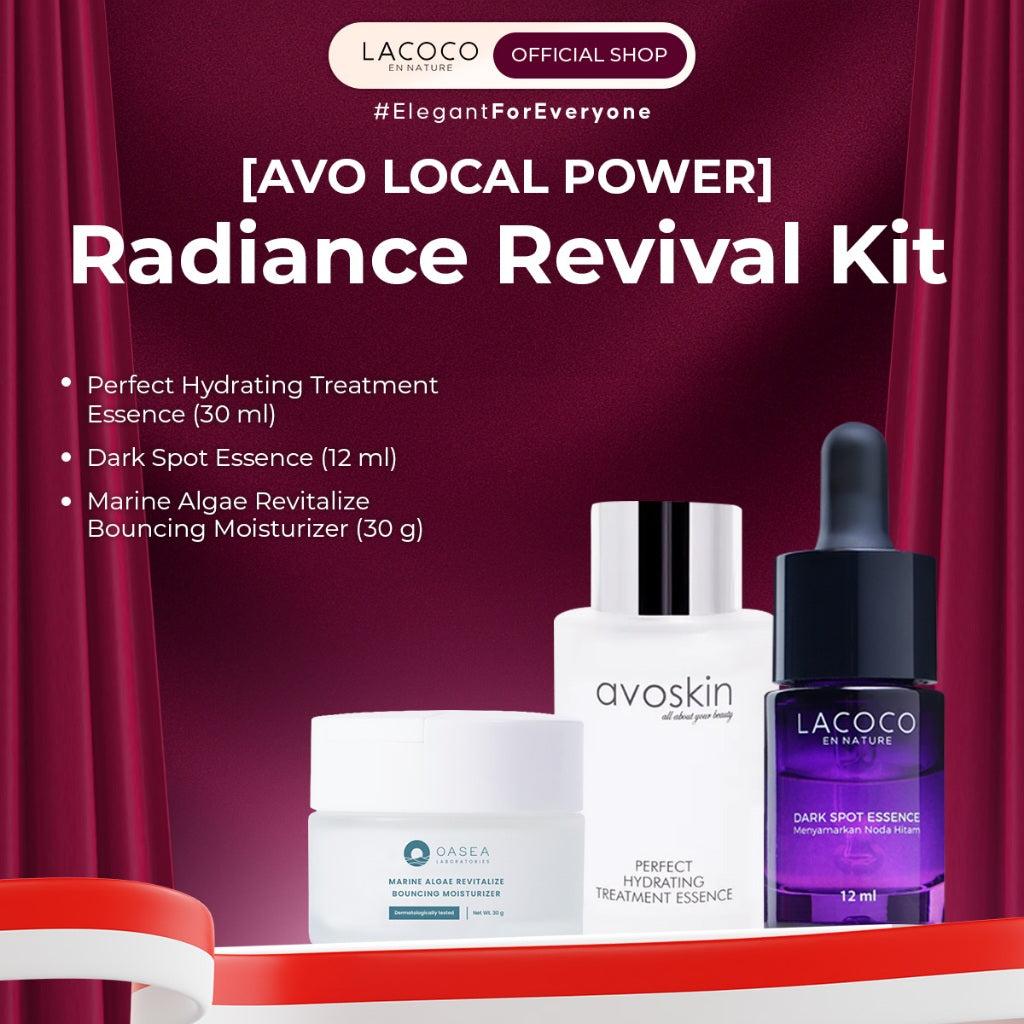 [AVO LOCAL POWER] Radiance Revival Kit (Oasea Marine Algae Revitalize Bouncing Moisturizer + Avoskin PHTE 30ml + Lacoco Darkspo…