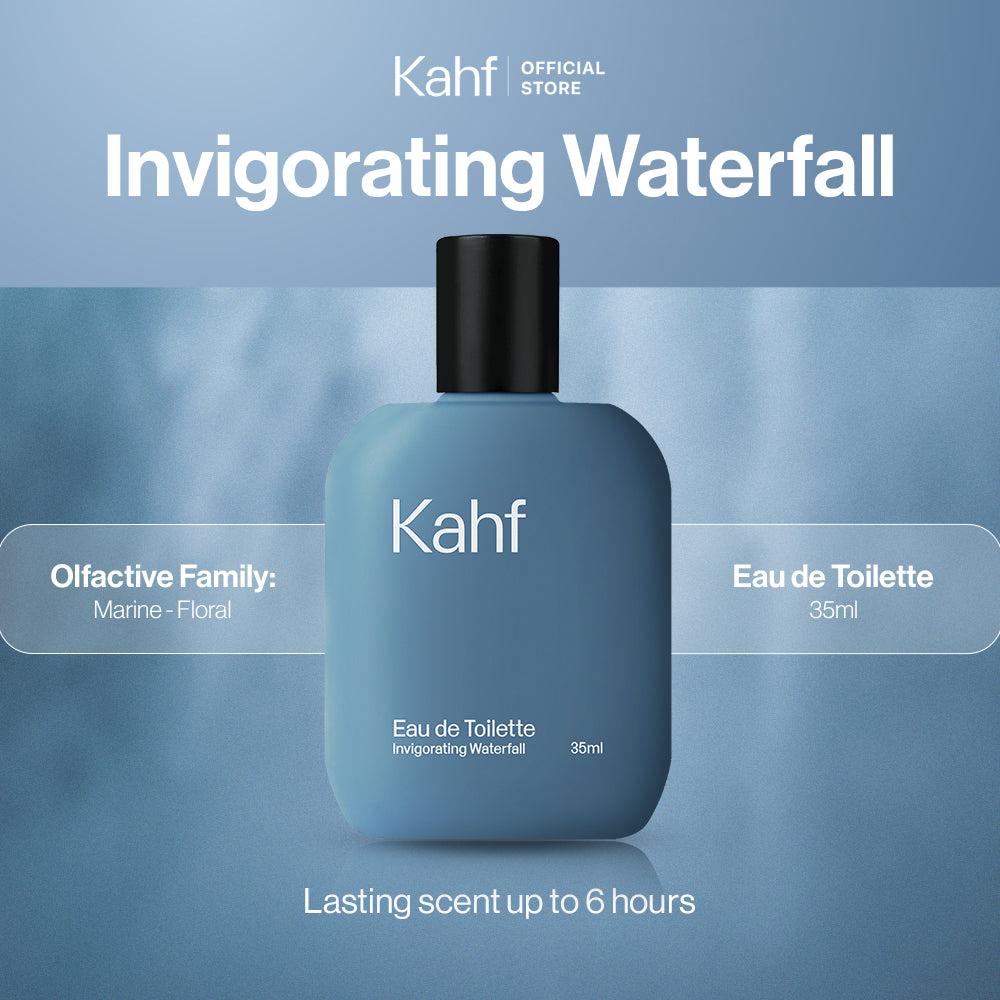 Kahf Invigorating Waterfall Eau De Toilette 35 ml Long-Lasting Fragrance (EDT) - Perfume Scent Inspired by Nature (Marine, Wate…