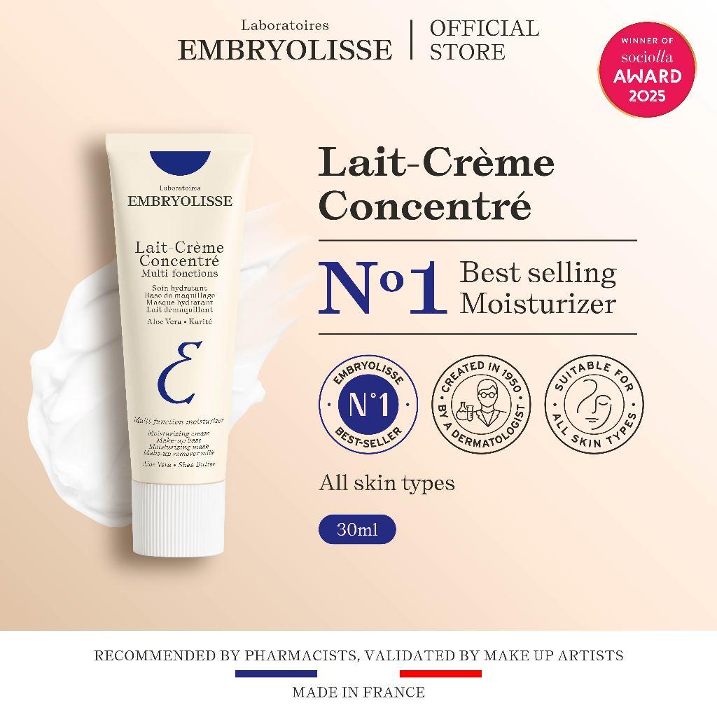 Embryolisse Lait-Creme Concentre 30ml 6 IN 1 Pelembab Wajah Makeup Cleanser Base Primer Makeup
