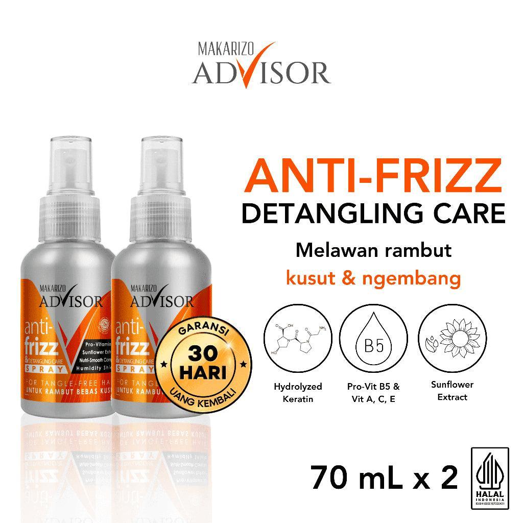 PAKET ISI 2 - Makarizo Advisor Anti Frizz Detangling Care 70mL - Anti Kusut / Anti Frizz