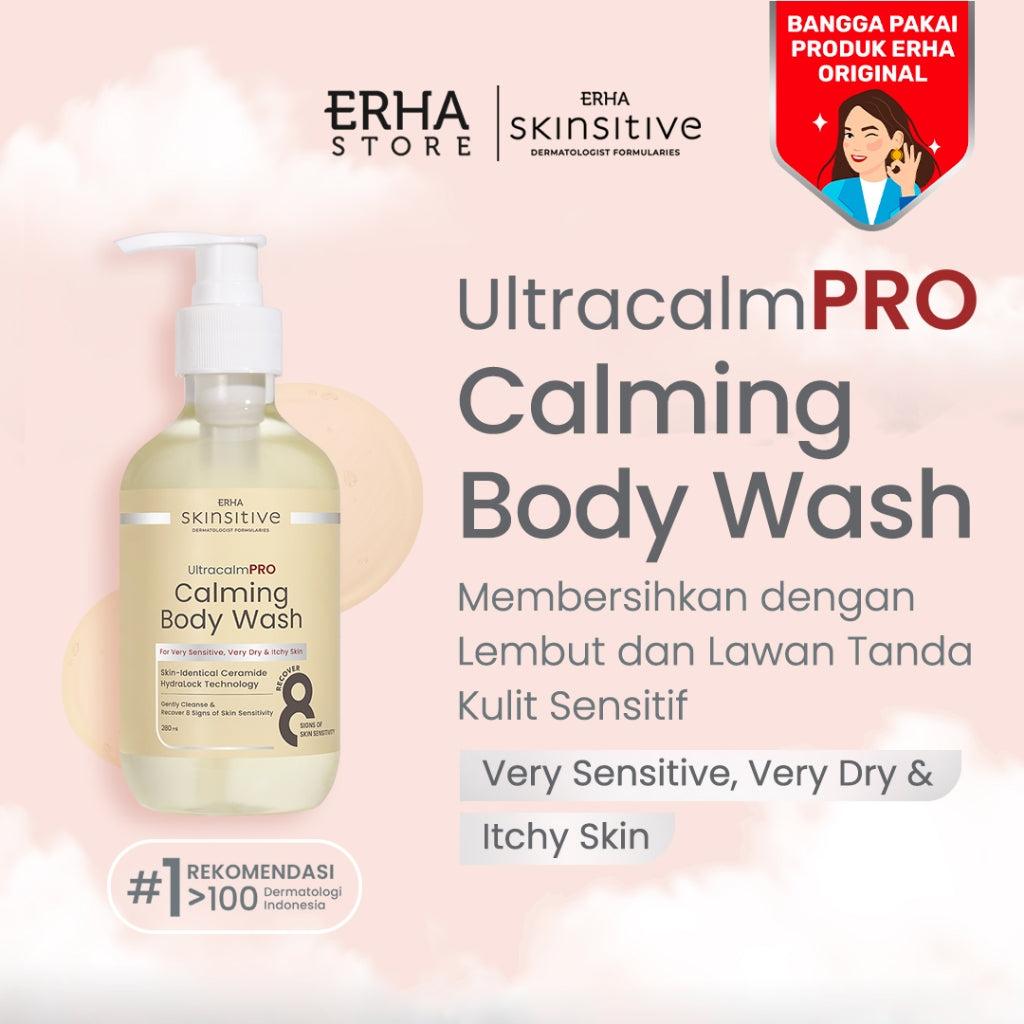 ERHA Skinsitive UltracalmPRO Calming Body Wash 280ml | Cocok Untuk Semua Jenis Kulit (Normal, Kering, Sensitif, Iritasi) | Gent…