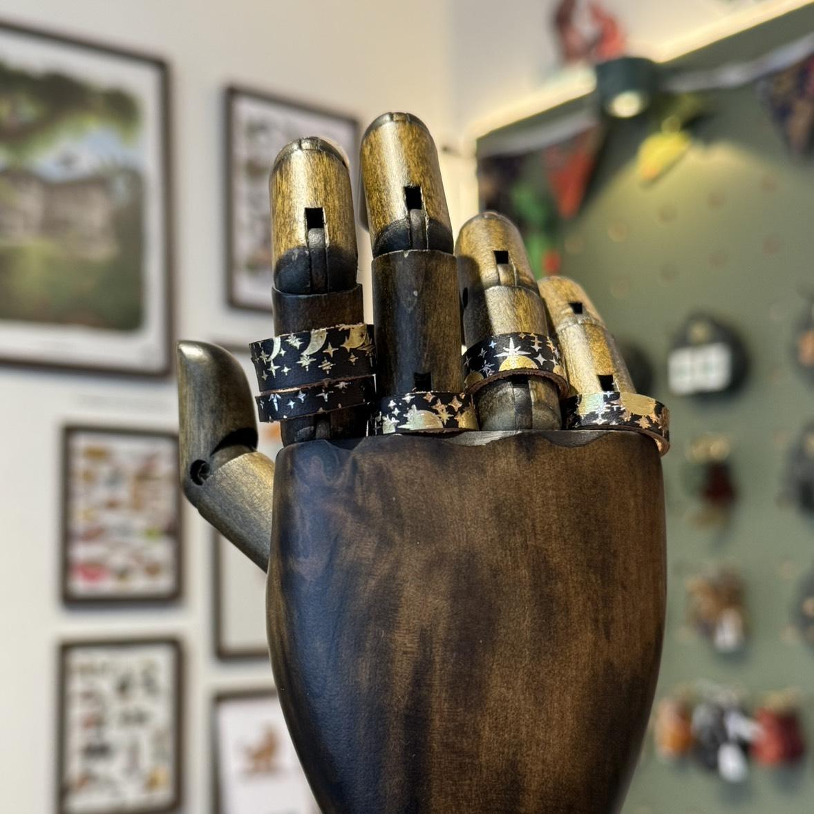 Leather rings