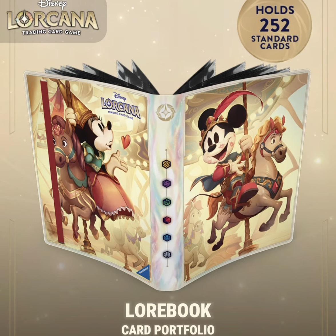 Lorcana: Lorebook Card Portfolio Mickey Mouse and Minnie Mouse in Fabled