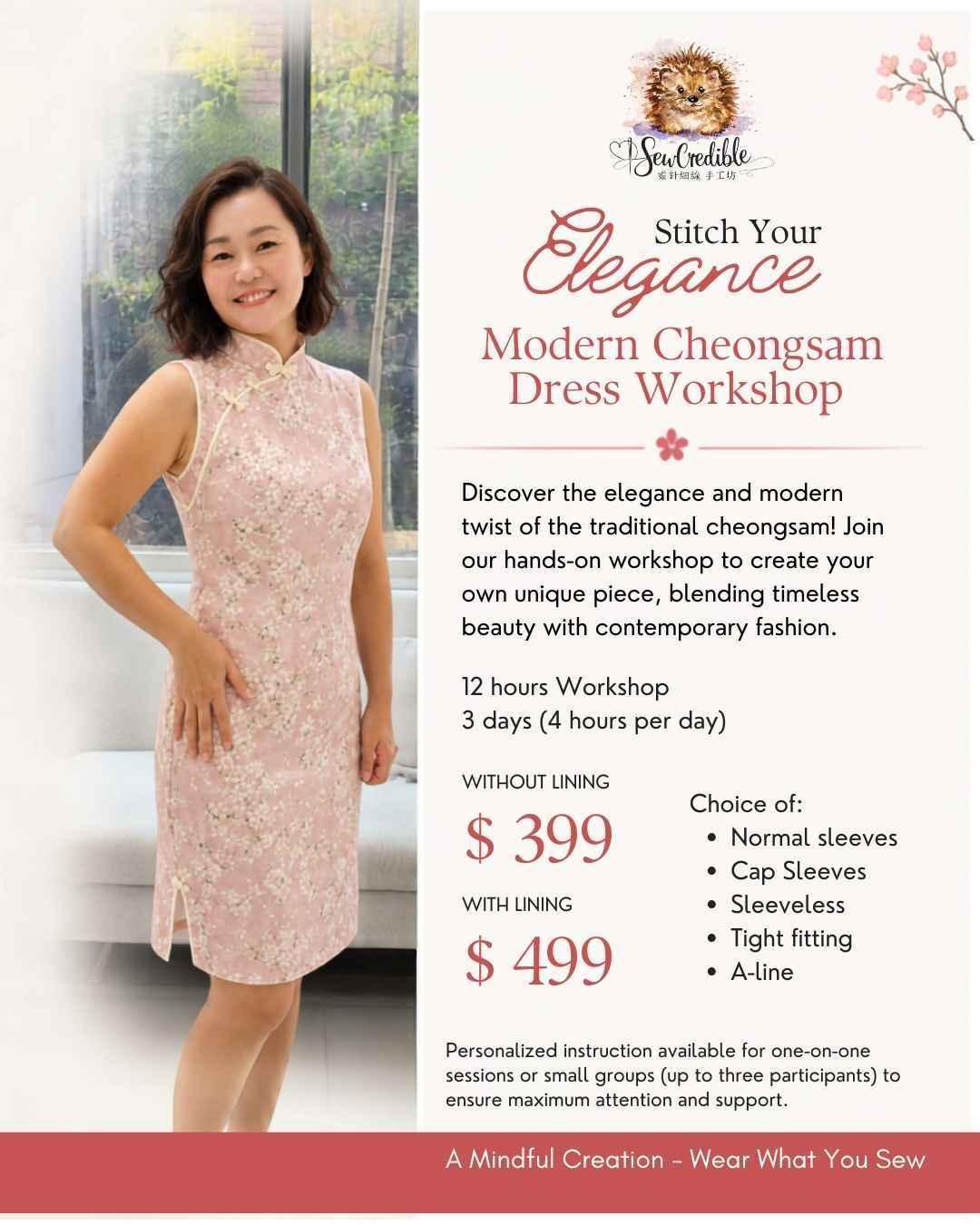 Modern Cheongsam Dress Workshop