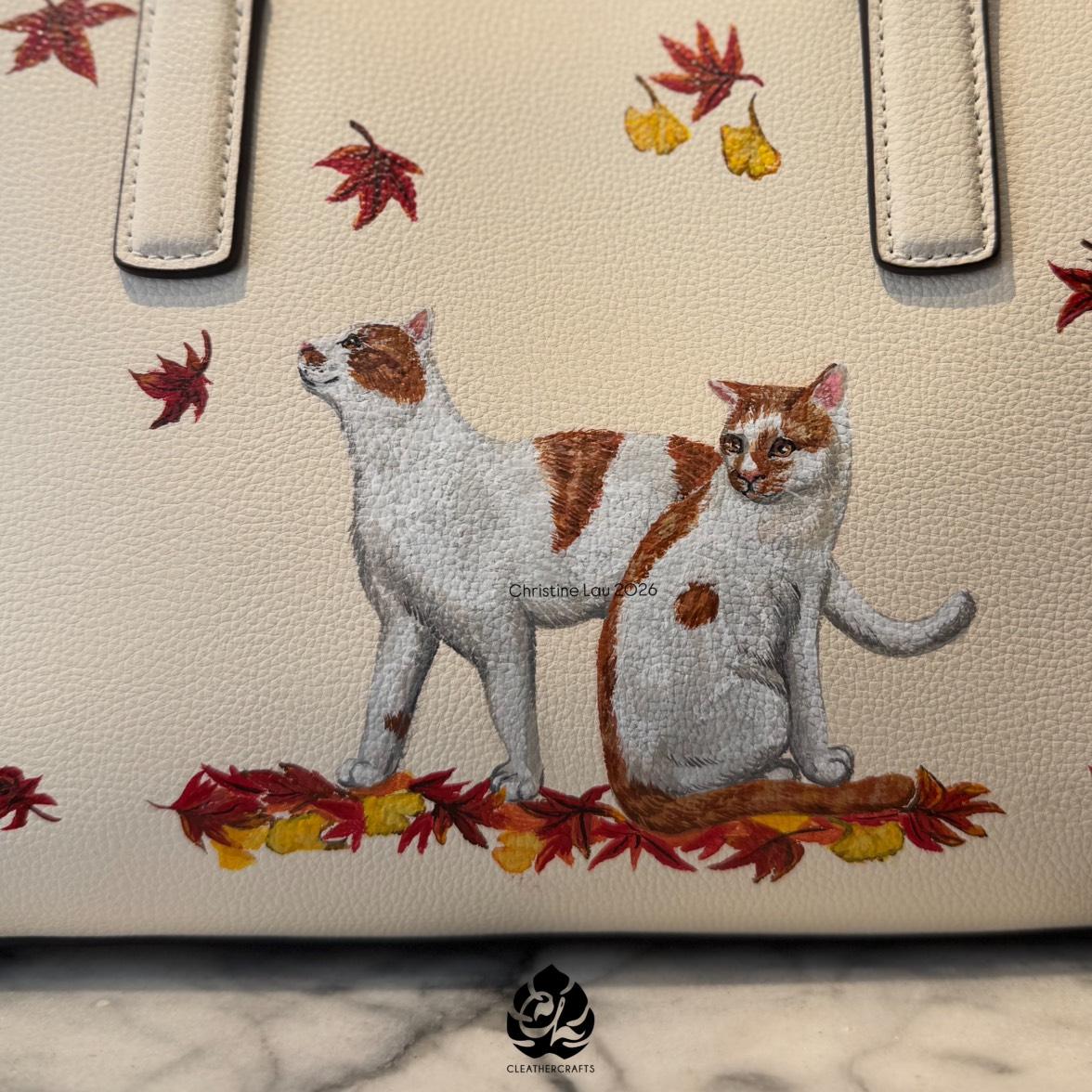 Custom leather painting