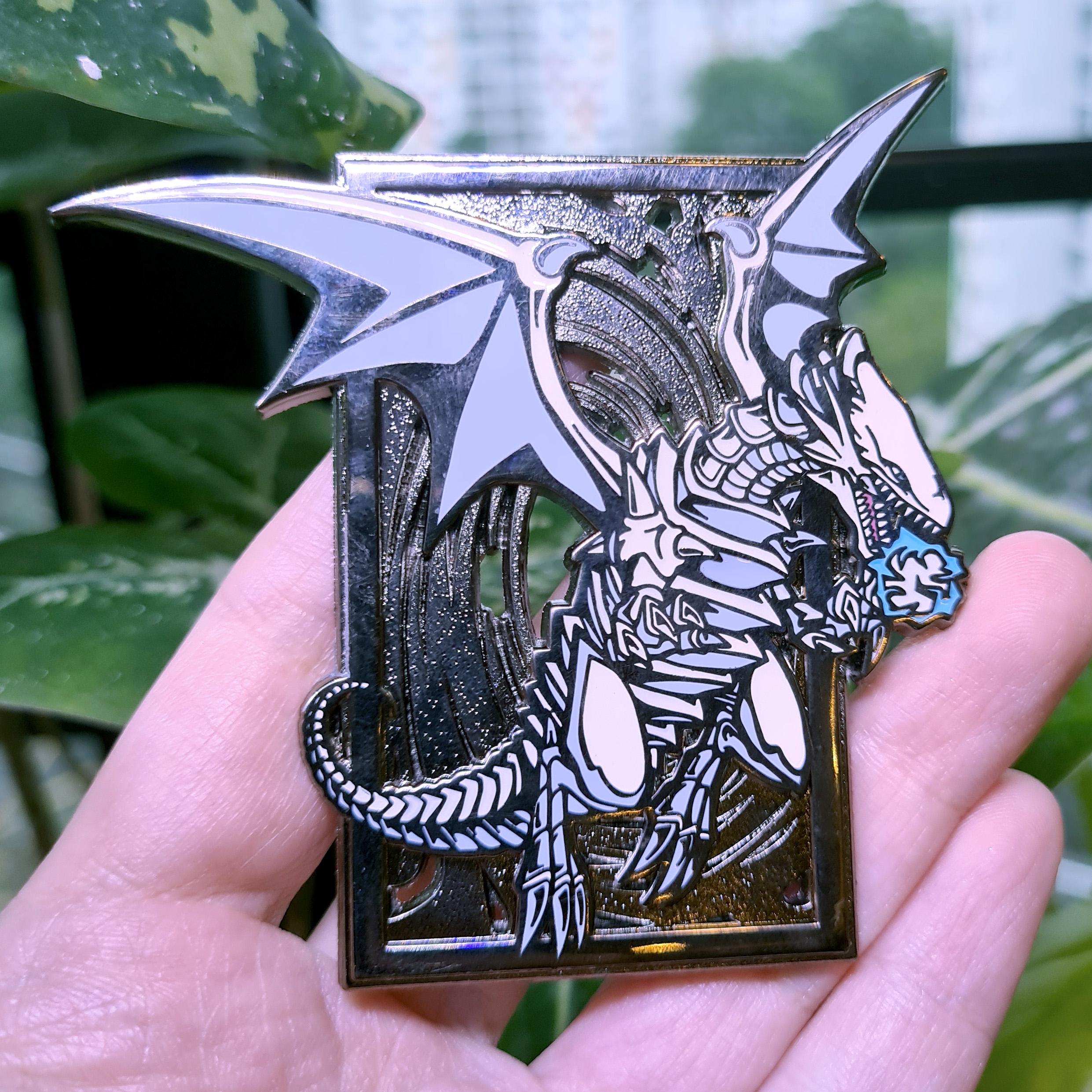 White Dragon Enamel Pin