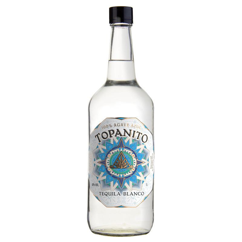 TOPANITO Blanco Tequila 100% Agave 1L