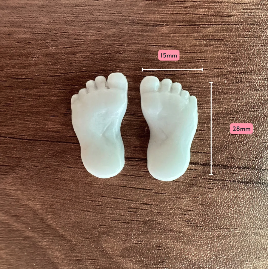 Breast Milk Beads with Footprint & Handprint