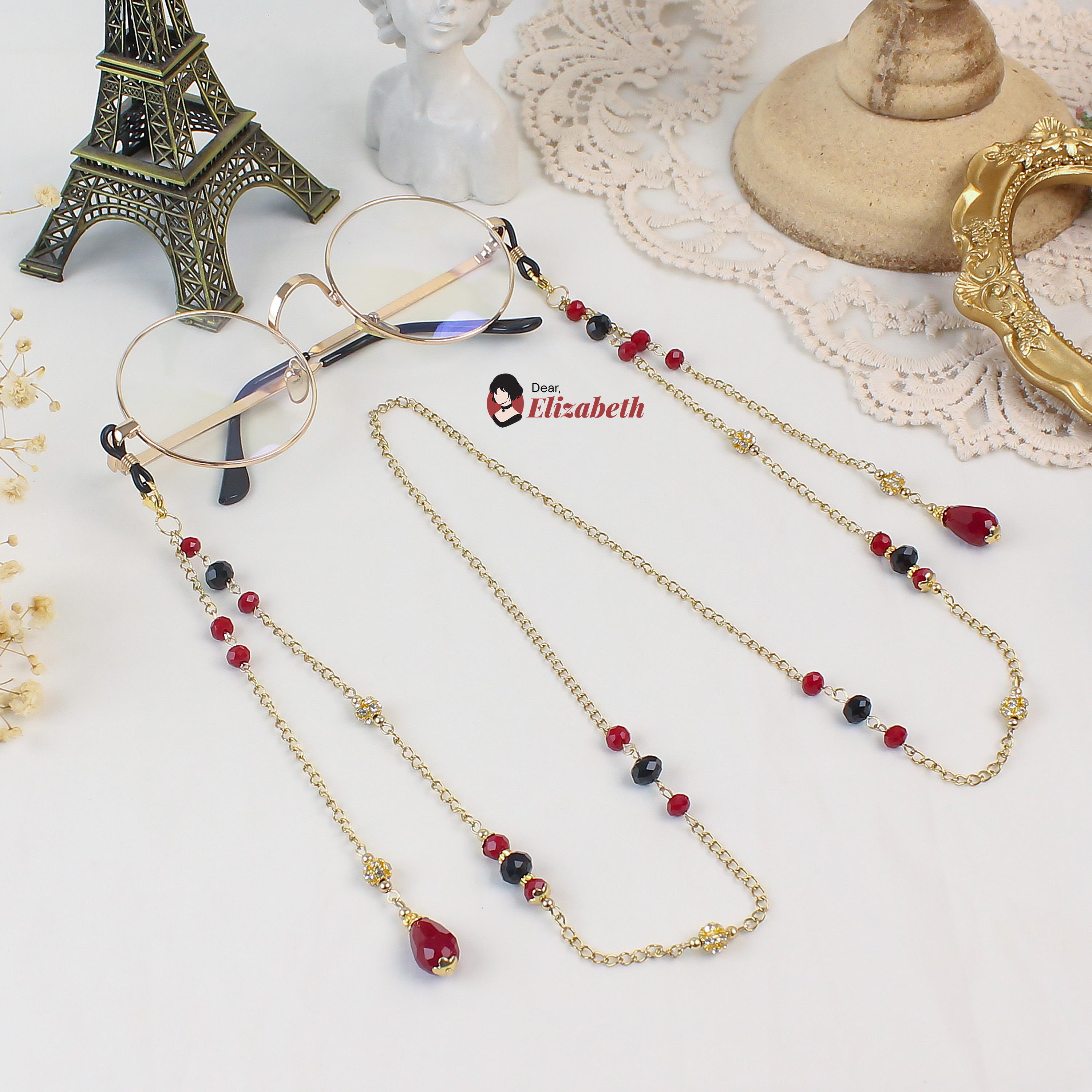 Cerise Niera Crimson Eyeglass Lanyard
