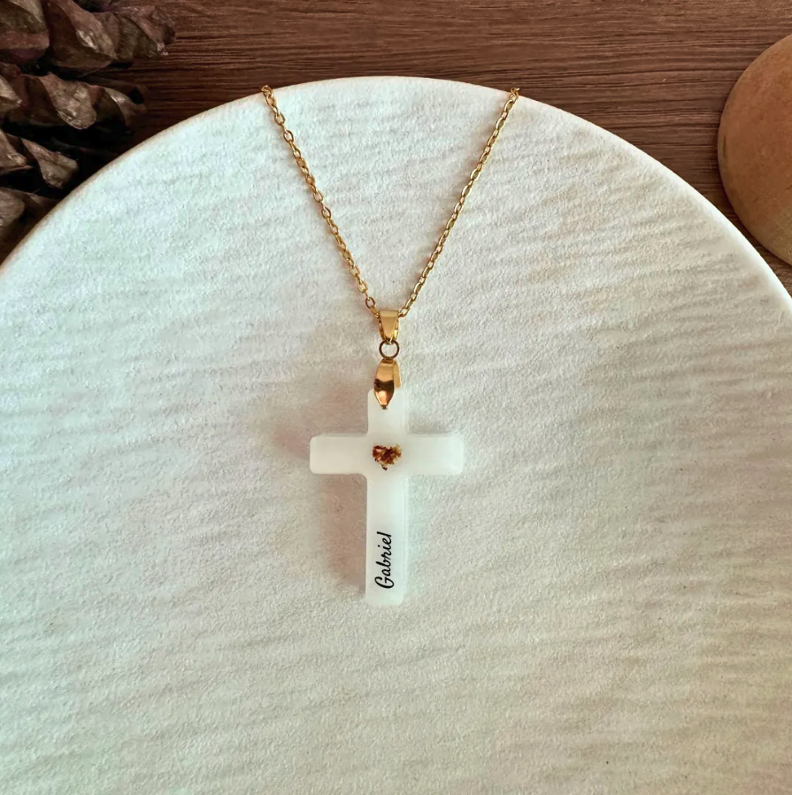 Cross Pendant with Personalized name
