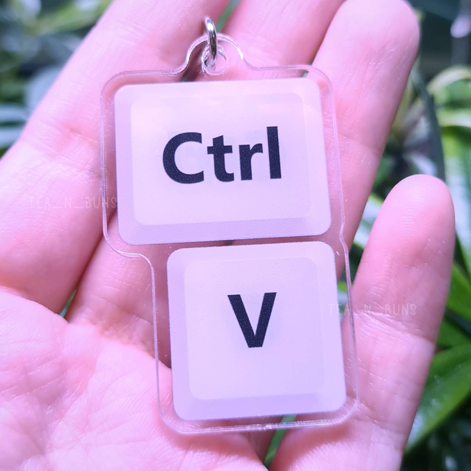 Ctrl C/V Keychain