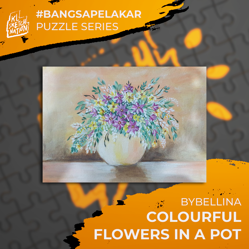 [PUZZLE] Colorful Flower In Pot - ByBellina