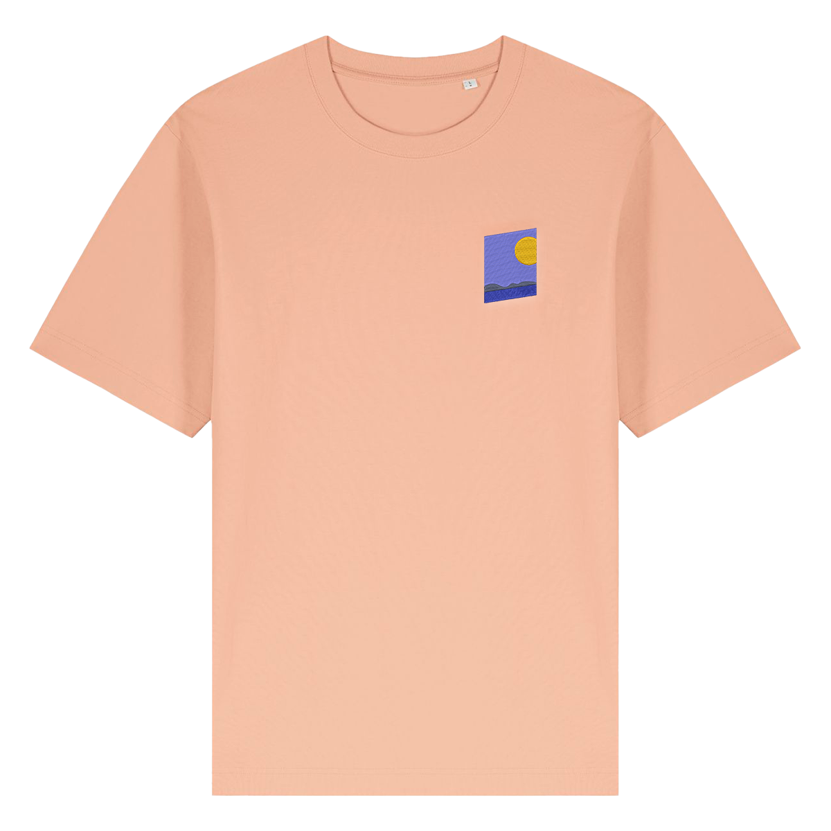 'The Programme' Embroidered T-Shirt in Fraiche Peche