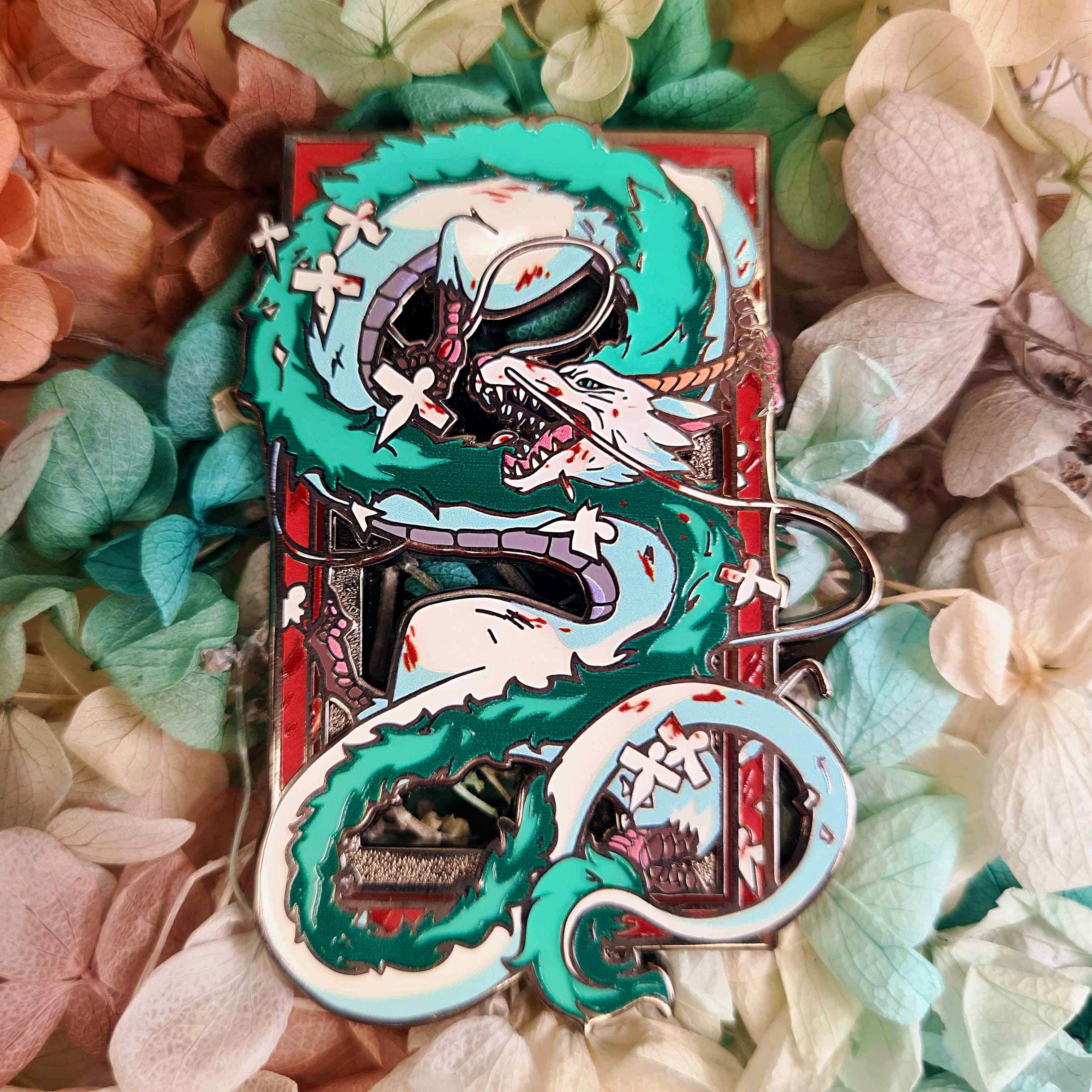 River Dragon Enamel Pin