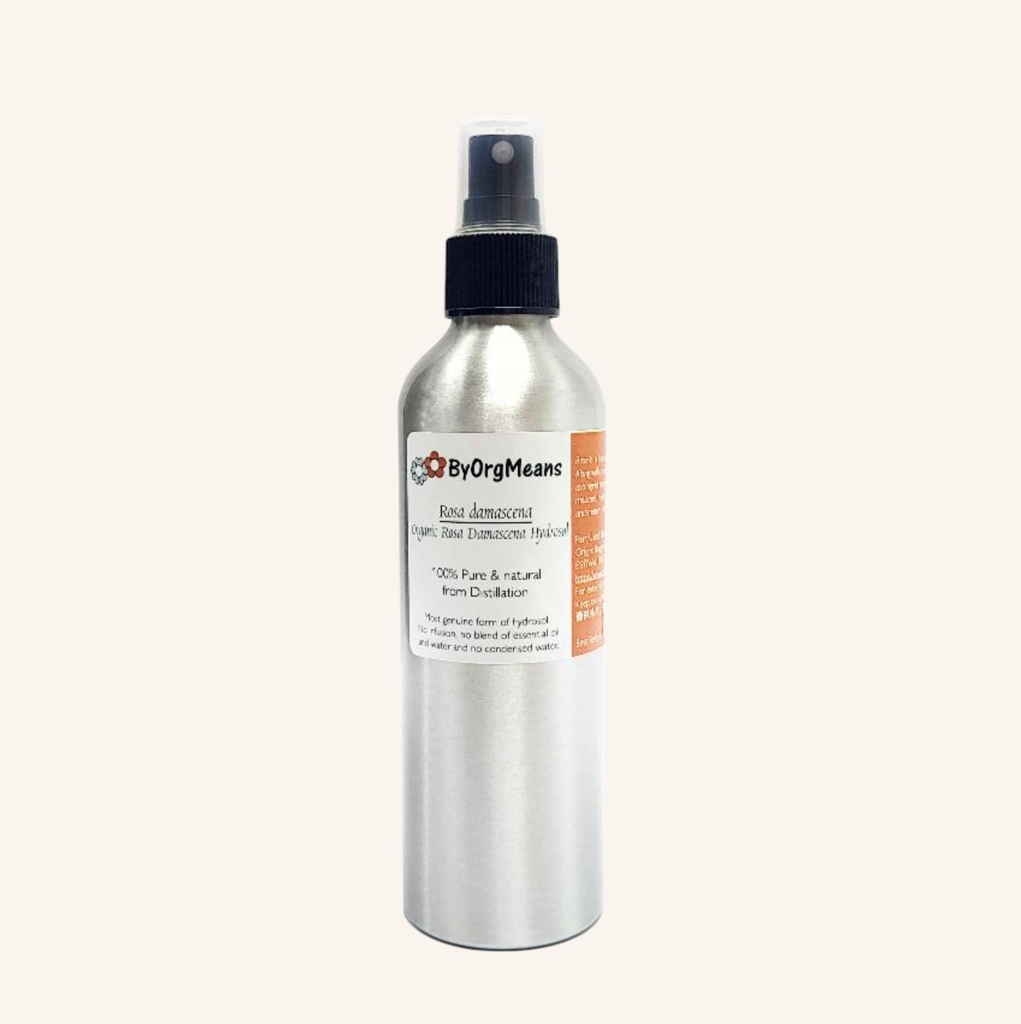ByOrgMeans Organic Rosa Damascena Hydrosol 200ml