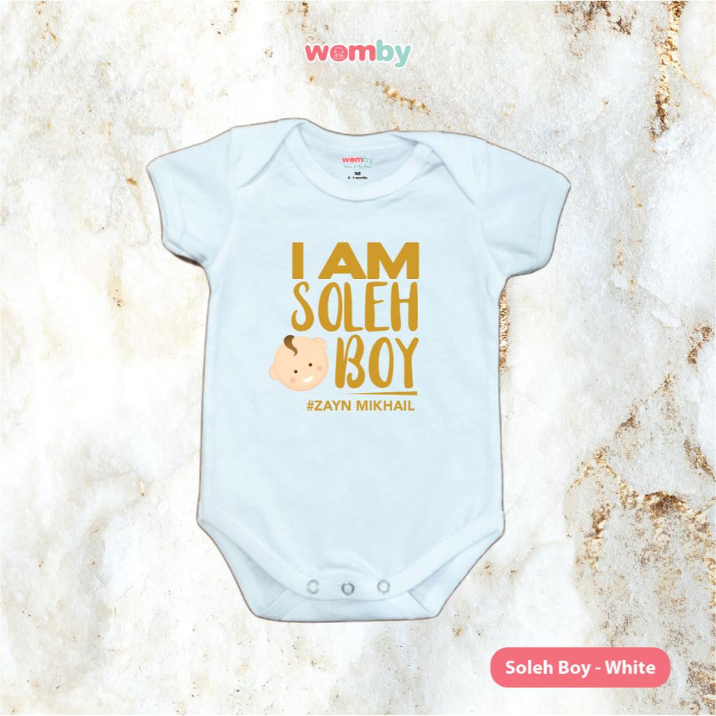 Baby Rompers I AM SOLEH BOY [READY STOCK MALAYSIA] WOMBY