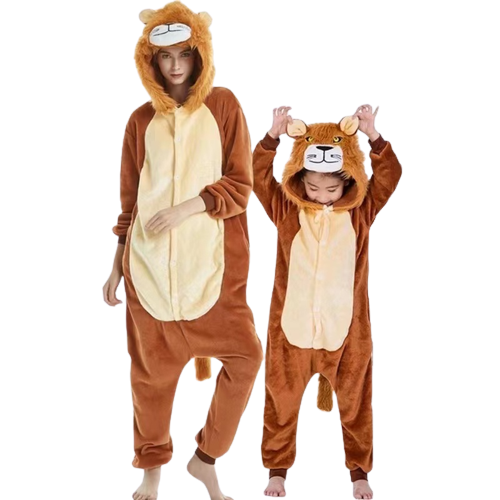 Costume Animal Adults Fleece Lion (S - XL)