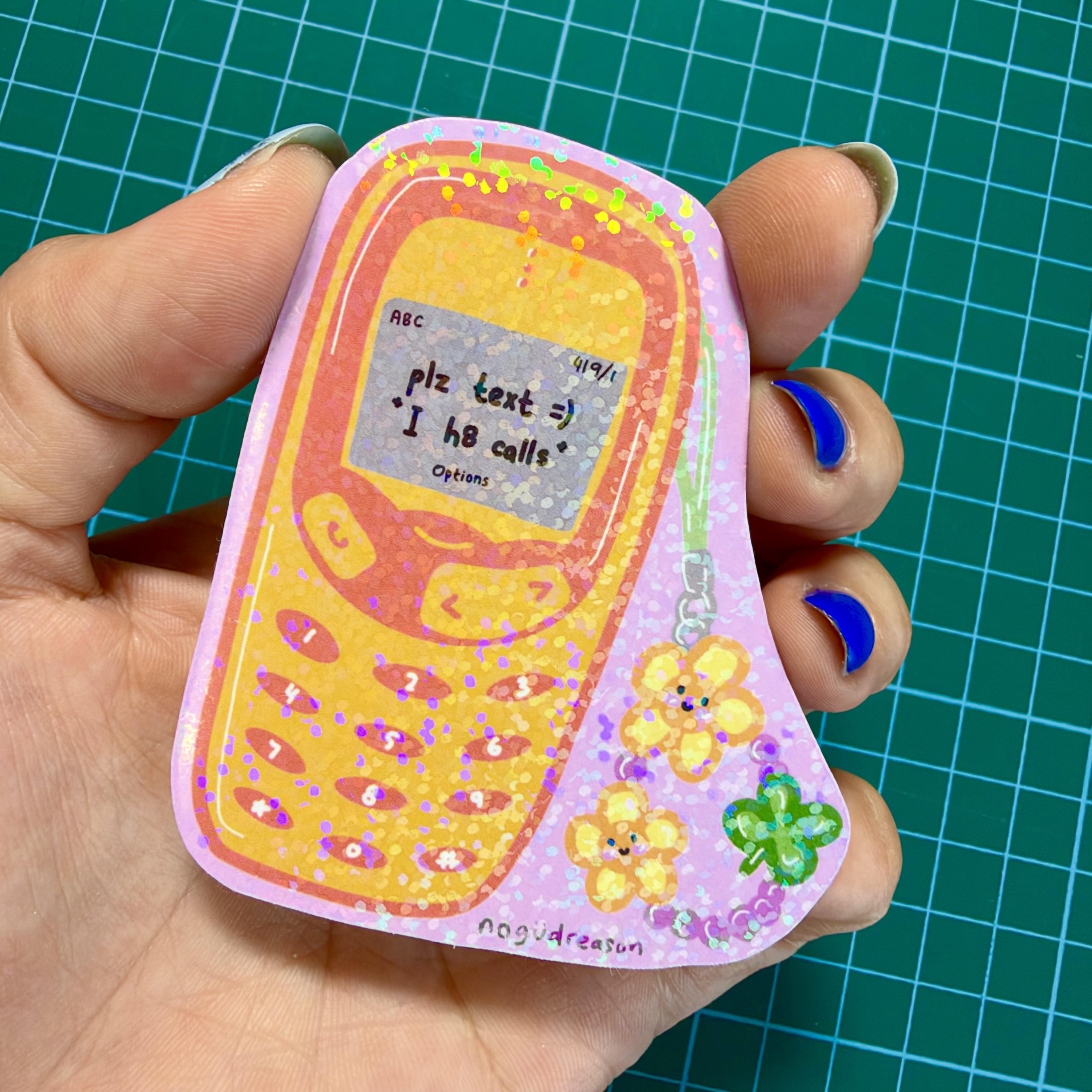 Plz Text, I h8 calls 📱 sticker