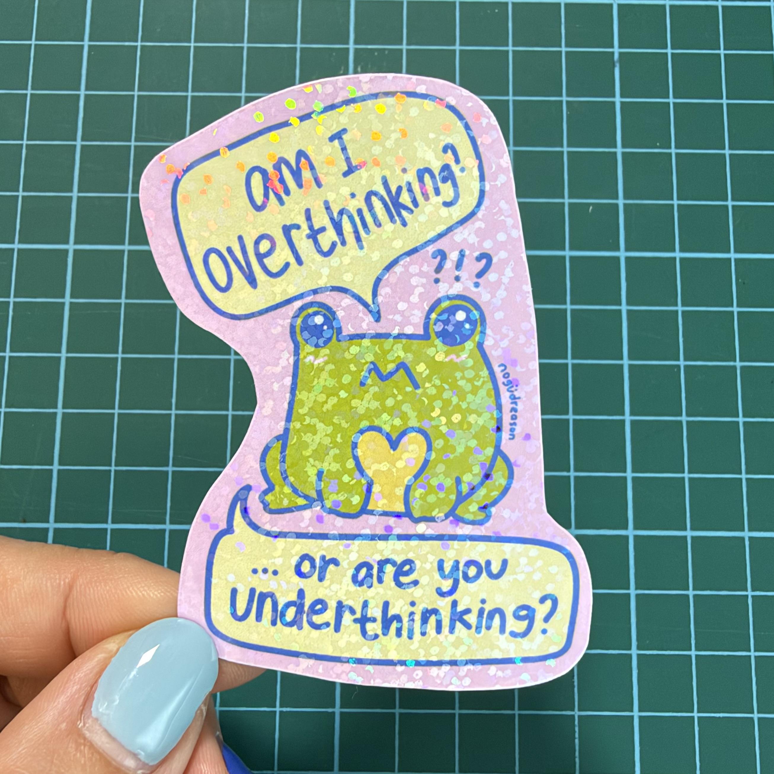 Overthinking Frog 🐸 Sticker