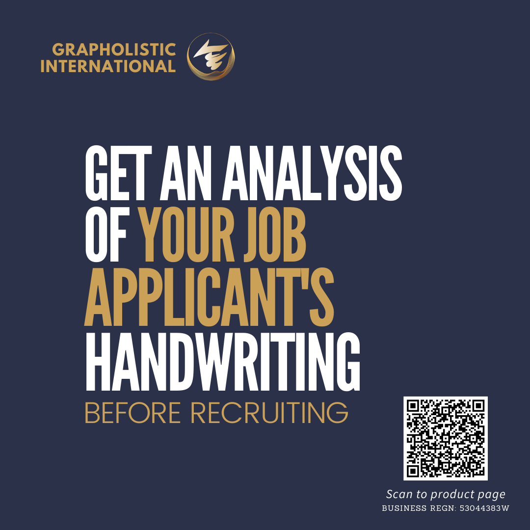 Interview Candidate Graphology Report (For HR Professionals and Hiring Managers)