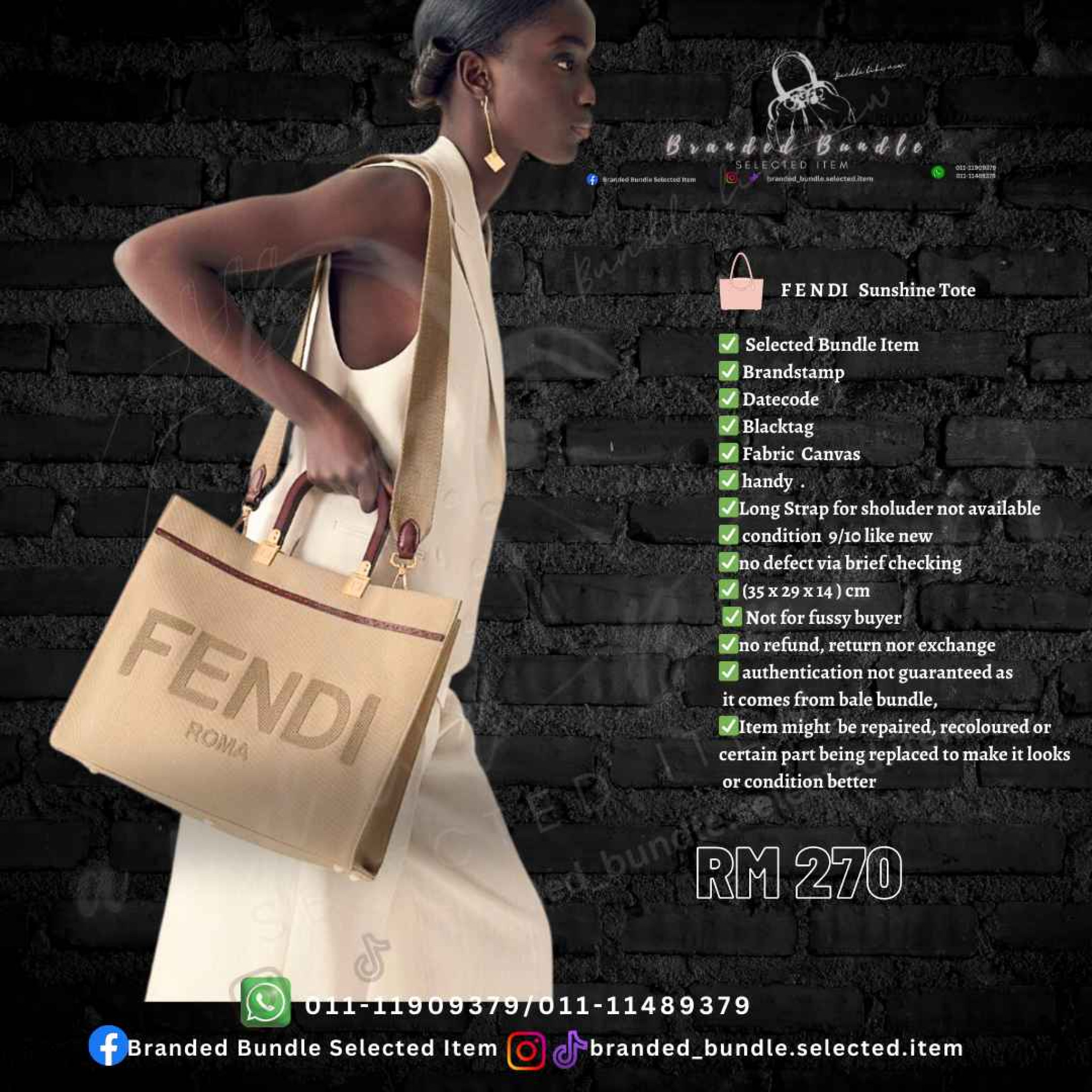 F E N D I   Tote Sushine