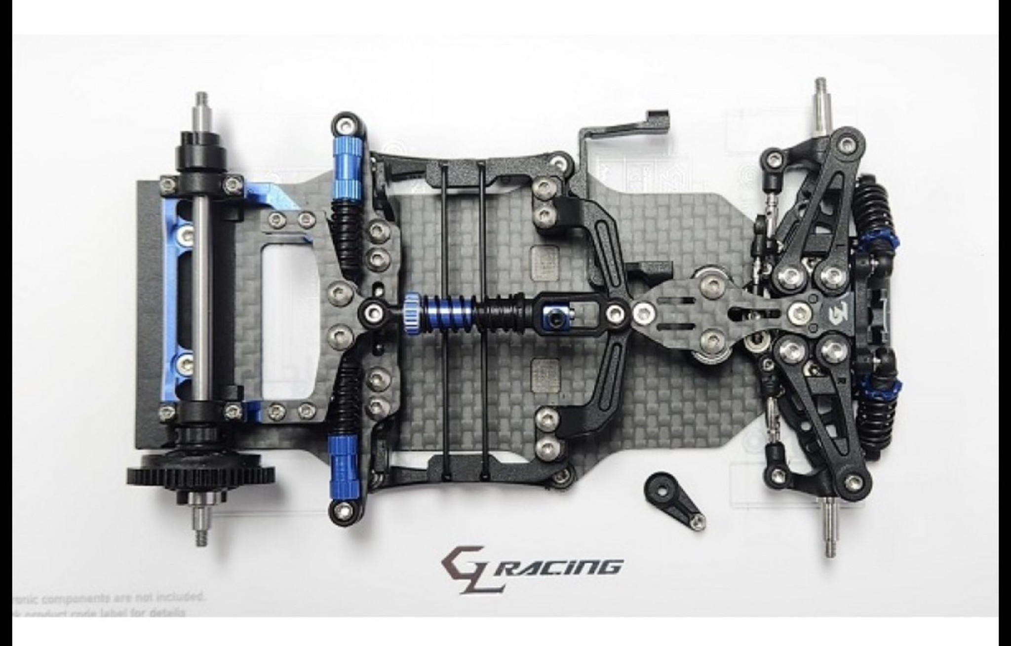 GL-GTR 1/27 RWD Chassis (with Servo, ESC, 2500 Motor + Hop Ups) - Pre Order