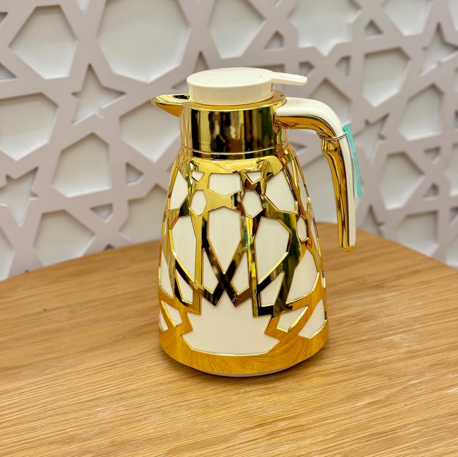 Najma White-Gold / Black-Gold Thermos Flask