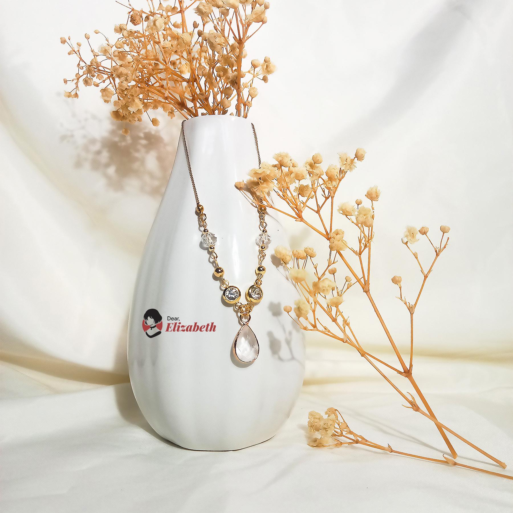 Lady Bernandine Transparent Quartz Crystal Jewelry